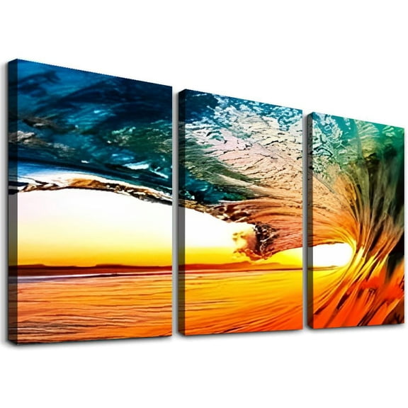 SHANXI Canvas Wall Art Decor Colored ceiling Framed Prints Pictures Paintings Poster Artwork Wall Decor for Living Room Bedroom Hanging 12"x16"x3pcs