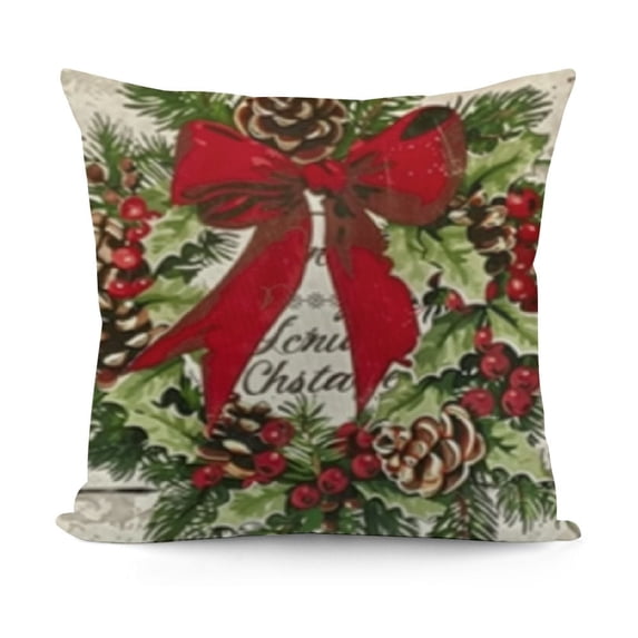 SHANXI Christmas Decorative Throw Pillow Cover 20x20in
