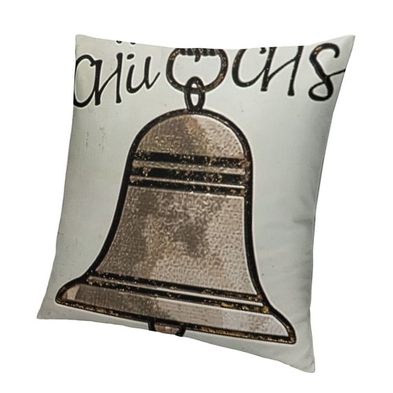 SHANXI Christmas Throw Pillow Covers Merry Christmas Quote Pillow Cases Stocking Farmhouse Pillow Cover 22x22in