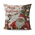 thumbnail image 1 of SHANXI Christmas Throw , Streamer Cane Throw , Merry Christmas Cover Sofa Bed Cover Decor 18x18in, 1 of 6