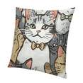 thumbnail image 1 of SHANXI Cute Sleep Orange Cat Pillowcases Home Decor Bed Couch Sofa Office Living Room Cushion for Gifts 12x12in, 1 of 5