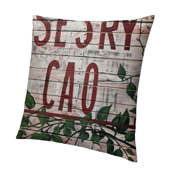 SHANXI Decor Pillowcases Leaves Throw Pillow Case Decorative with Retro Wood 20x20in