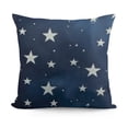 thumbnail image 1 of SHANXI Decorations Blue White Stars Throw Pillow Covers Square Cushion Cover for Home Couch Sofa Patio Bedroom Livingroom 24x24in, 1 of 5