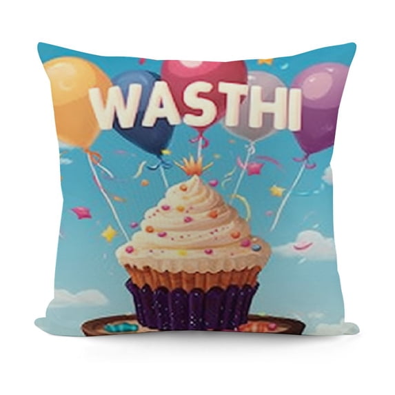 SHANXI Decorations, Happy Pillow CoversModern Decorative Square Cushion Covers for Couch Sofa Bedroom Car 12x12in