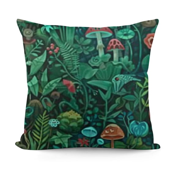 SHANXI Emerald Forest Keepers. Fairy Woodland Creatures. , and Throw Pillow Covers Sofa Pillowcase Car Square Throw Pillowcases Home Decoration 22x22in