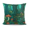 thumbnail image 1 of SHANXI Emerald Forest Keepers. Fairy Woodland Creatures. Tree, Plants and Mushrooms Velvet Throw Pillow Covers Sofa Pillowcase Car Square Throw Pillowcases Home Decoration  18x18in, 1 of 5