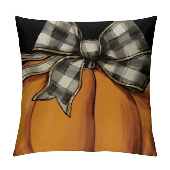 SHANXI Fall Decorative Pumpkins Thankful Blessed Fall Decor Outdoor Farmhouse for Home Couch 24x24in