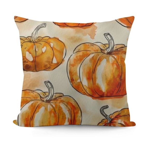 SHANXI Pumpkin Pattern Pillow Case for Home Decor and Halloween Cushion Cover for Living Room 12x12in
