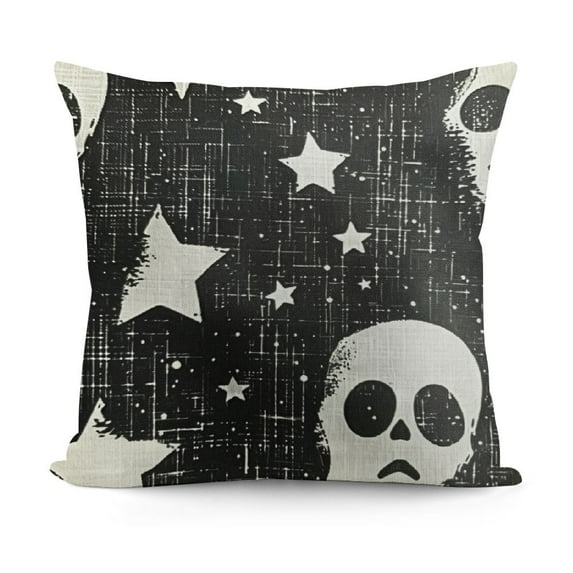SHANXI Halloween Ghost Throw Linen Pillowcases Decoration Outdoor Halloween Pillows Decorative For Halloween Home Sofa Decor 22x22in