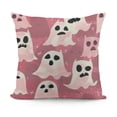 thumbnail image 1 of SHANXI  Halloween Pillow Cover  Ghost with Bow Pumpkin Spooky Boo Decoration Holiday Farmhouse Pillow Case Decor for Home Sofa Couch  20x20in, 1 of 5