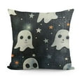 thumbnail image 1 of SHANXI Halloween Pillow Covers Black And White Ghost Throw Pillow Covers Farmhouse linen Pillowcases Decoration Outdoor Halloween Pillows Decorative For Halloween Home Sofa Decor 18x18in, 1 of 5