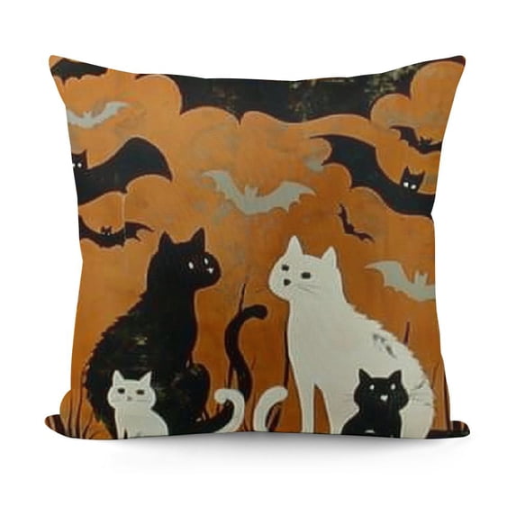 SHANXI Halloween Pillow Covers Halloween Pillowcase Holiday Farmhouse Throw Pillows Indoor Outdoor Couch Cushion Case for Home Sofa Decor 24x24in