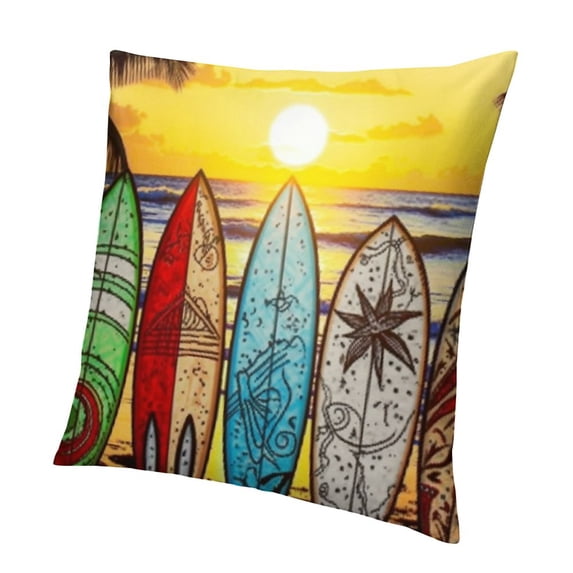 SHANXI Hopyeer Decor Throw Pillow Cover Flower Color Painting Pillowcase for Sofa Car Decoration Cushion Cover 12x12in