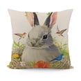 thumbnail image 1 of SHANXI Linen Throw Pillow Covers Cute with 's-Nest Flower Cushion Case Decor ( ) 24x24in, 1 of 5