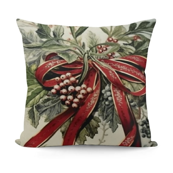 SHANXI Merry Christmas Throw Pillow Covers, Decoration for Sofa Couch 12x12in