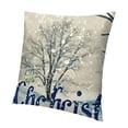 thumbnail image 1 of SHANXI Merry Christmas Throw Pillow Covers Farm Fresh Tree Hat 22x22in, 1 of 5