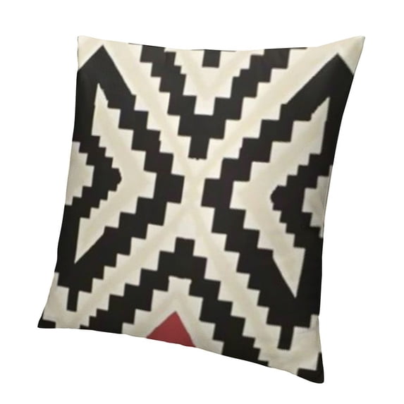 SHANXI Modern Geometry Style Throw Pillow Covers Double-sided printed Black&Beige Stripes Home Decorative Cushion Cover Home Decor Pillowcase 24x24in