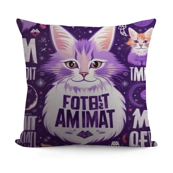 SHANXI Mothers Day Cat Mom Gifts, Cat Lover Gifts for Women, Cat Gift for Cat Lovers, Gifts for Women, Gift for Cat Moms, Cat Owner Gifts Throw Pillow Covers 22x22in