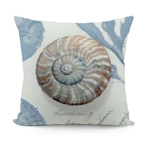 SHANXI Nautical Coastal Throw Pillow Covers Ocean Themed Pillows Case Soft Velvet Cushion Covers for Outdoor Sofa Home Decor 12x12in