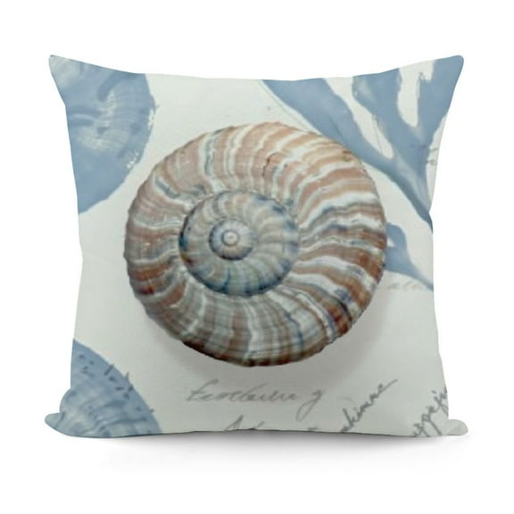 SHANXI Nautical Coastal Throw Pillow Covers Ocean Themed Pillows Case Soft Velvet Cushion Covers for Outdoor Sofa Home Decor 12x12in