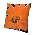 thumbnail image 1 of SHANXI Orange Flowers Fall Decor Thanksgiving Decorative with for Bed Cushion 12x12in, 1 of 5