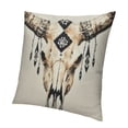 thumbnail image 1 of SHANXI Pillow Cover Western Bull Skull Soft Pillow Covers Cushion Cover Decor for Sofa Couch Bed 20x20in, 1 of 5