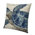 thumbnail image 1 of SHANXI Pillow Covers Double-Sided Printed Sea Animals Cushion Cover Summer Ocean Theme Home 22x22in, 1 of 5