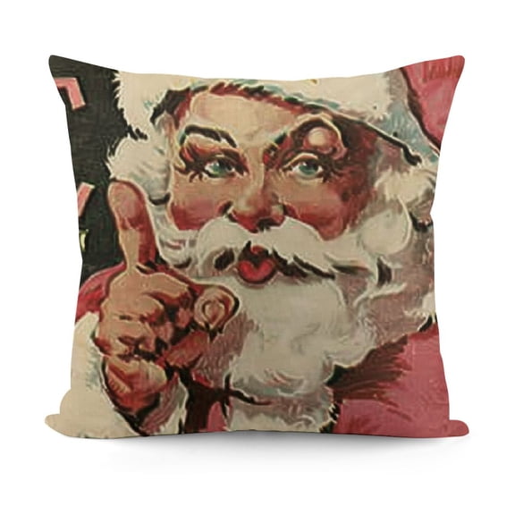 SHANXI Pink Christmas Decorations Pillow Covers Winter Holiday Throw Pillows Christmas Decor Cushion Cases 18x18in