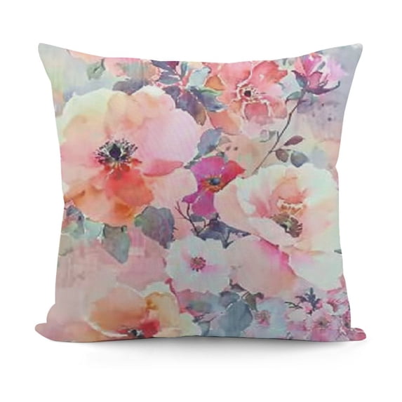 SHANXI Pink Pattern Throw Pillow Covers Sofa Pillowcase Car Square Throw Pillowcases Home Decoration 12x12in