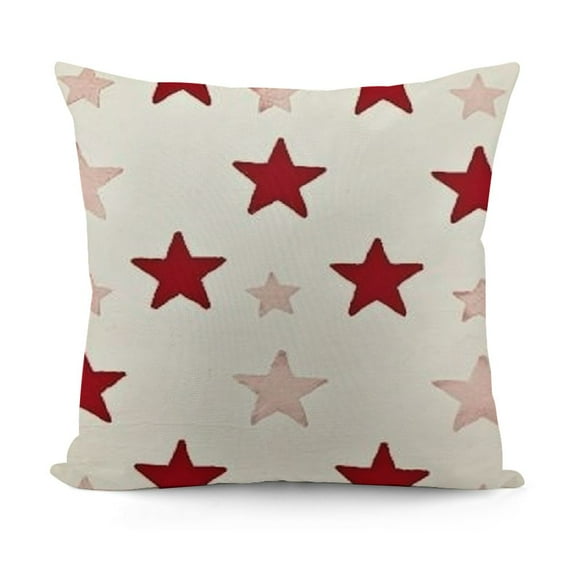 SHANXI Red Stars Throw Pillow Cover ative Cushion Cases for Home Sofa Couch Chair 12x12in