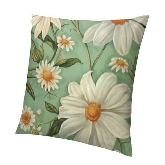 SHANXI Spring Pillow Cover Decorations Seasonal Farmhouse Summer Pillow Case Decor for Sofa Couch 24x24in