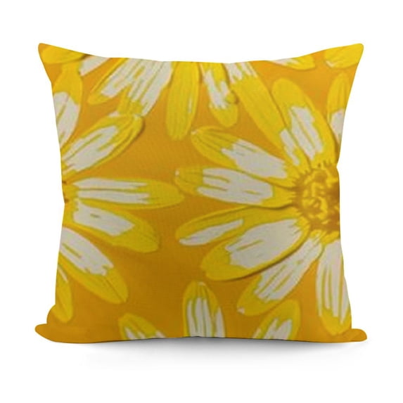 SHANXI Spring Pillow Cover Watercolor Daisy Decorations Seasonal Farmhouse Summer Pillow Case Decor for Sofa Couch 12x12in
