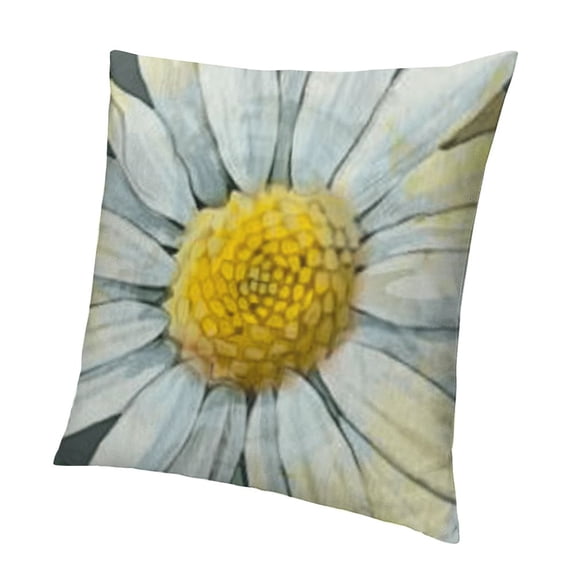 SHANXI Spring Pillow Covers Daisy Floral Decorations Seasonal Farmhouse Summer Pillow Case Decor for Sofa Couch 22x22in