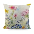 thumbnail image 1 of SHANXI  Spring Pillow Covers ,Floral Butterfly Decorations Seasonal Summer Farmhouse Pillow Case Decor for Sofa Couch  12x12in, 1 of 5