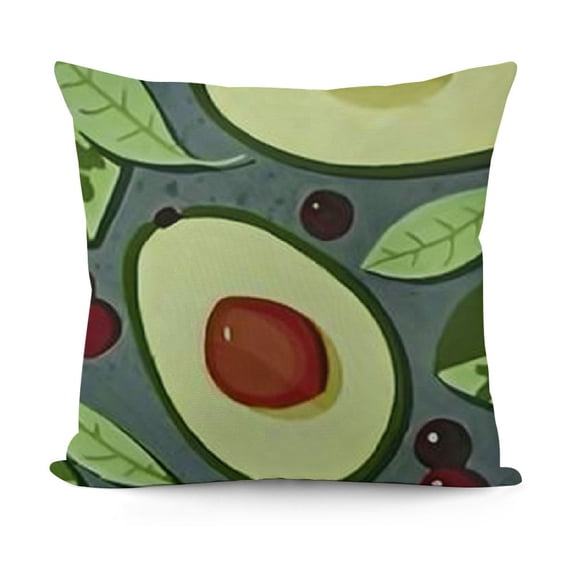 SHANXI Summer Illustration Fruit Fruit Pillowcases Home Decor Bed Couch Sofa Office Living Room Cushion 22x22in