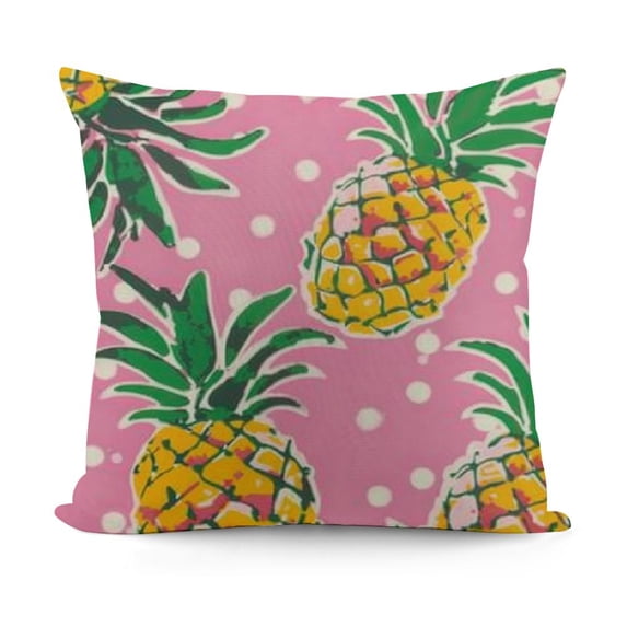 SHANXI Summer Pillow Cover Decor Farmhouse Seasonal Decorative Throw Pillow Case for Home Sofa Couch(Pink) 18x18in