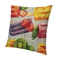 thumbnail image 1 of SHANXI Summer Pillow Covers Watercolor Decorative Pillow Cases Orange Fruits Cushion Case Seasonal Farmhouse Home 22x22in, 1 of 5