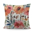 thumbnail image 1 of SHANXI Themed Pillowcase Decorations for Home, Rustic with Watercolor Floral Decorative Throw Pillow Cover , Gifts 24x24in, 1 of 5