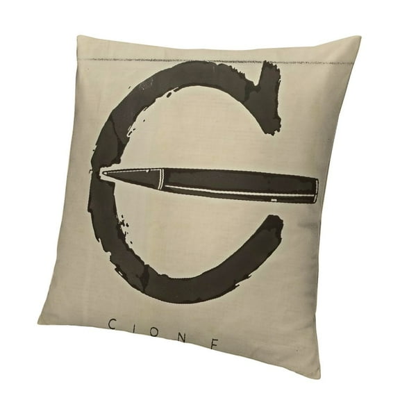 SHANXI Throw Pillow Case Feed Sack Square Cushion Cover for Office 18x18in