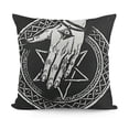thumbnail image 1 of SHANXI Throw Pillow Cover Etching Hand Drawn Magic Crystal Ball Old Witch Cushion Case Home Decor 12x12in, 1 of 5