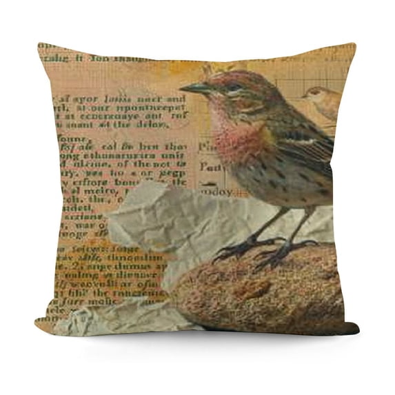SHANXI Throw Pillow Cover on The Branch Accent Red Decorative Cute Pillowcase for Sofa Couch 22x22in