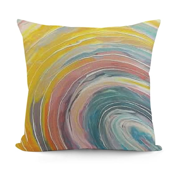 SHANXI Throw Pillow Covers Abstract Geometric Colored Print Cushion Cover Soft Pillow Cases for Home Sofa Bed Chair Car Office Decorative 12x12in