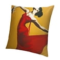 thumbnail image 1 of SHANXI Throw Pillow Covers Art Color Dress Music People Red Retro Shape for Couch Living Room 20x20in, 1 of 5