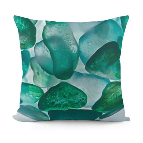 SHANXI Throw Pillow Covers Colorful Green Design Square Pillowcase for Home Decor Sofa Car Bedroom Pillow case 12x12in