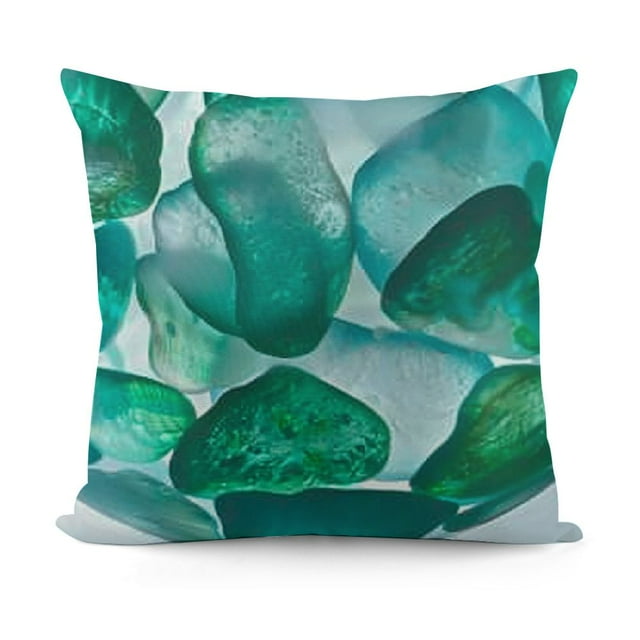 SHANXI Throw Pillow Covers Colorful Green Design Square Pillowcase for