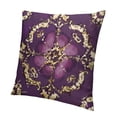 thumbnail image 1 of SHANXI Throw Pillow Covers Decoration Gold Flower Purple Brown and Beige Art Asia Asian Backdrop for Living Room Bedroom Sofa 12x12in, 1 of 5