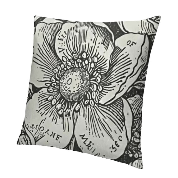 SHANXI Throw Pillow Covers Flower Print Cushion Cover Soft Pillow Cases for Home Sofa Bed Chair Car Office Decorative 24x24in
