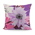 thumbnail image 1 of SHANXI Throw Pillow Covers Flowers Purple Print Cushion Cover Soft Pillow Cases for Home Sofa Bed Chair Car Office Decorative 22x22in, 1 of 5
