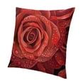 thumbnail image 1 of SHANXI Throw Pillow Covers Flowers Rose Red Pink Purple Yellow Print Cushion Cover Soft Pillow Cases for Home Sofa Bed Chair Car Office Decorative 18x18in, 1 of 5