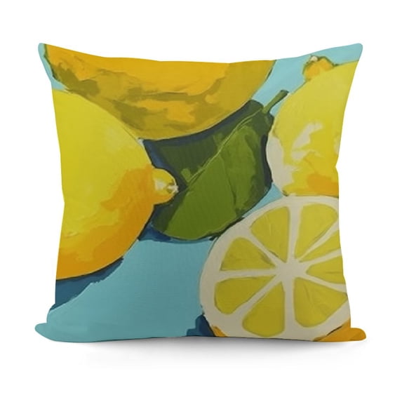 SHANXI Throw Pillow Covers Fruit Print Cushion Cover Soft Pillow Cases for Home Sofa Bed Chair Car Office Decorative 20x20in